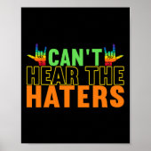 Bewustzijn ASL Gebarentaal Amerikaanse Gebarentaal Poster (Voorkant)