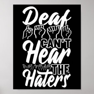 Bewustzijn ASL Gebarentaal Amerikaanse Gebarentaal Poster