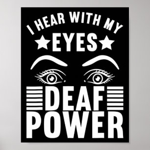 Bewustzijn ASL Gebarentaal Amerikaanse Gebarentaal Poster