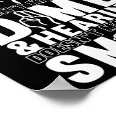 Bewustzijn ASL Gebarentaal Amerikaanse Gebarentaal Poster (Hoek)