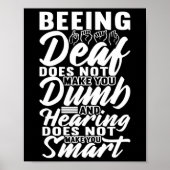 Bewustzijn ASL Gebarentaal Amerikaanse Gebarentaal Poster (Voorkant)