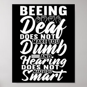Bewustzijn ASL Gebarentaal Amerikaanse Gebarentaal Poster