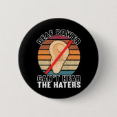 Bewustzijn ASL Gebarentaal Amerikaanse Gebarentaal Ronde Button 5,7 Cm (Voorkant)