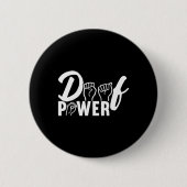 Bewustzijn ASL Gebarentaal Amerikaanse Gebarentaal Ronde Button 5,7 Cm (Voorkant)