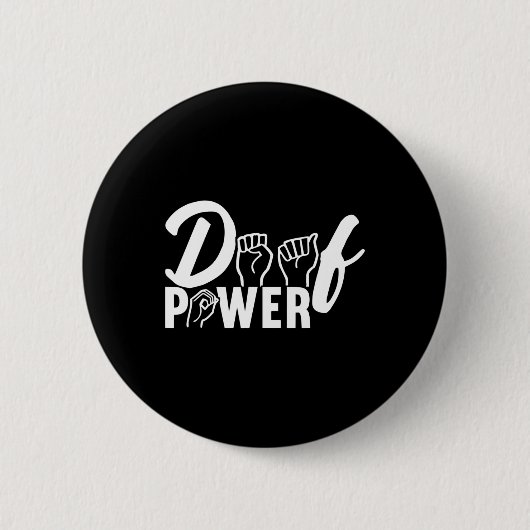 Bewustzijn ASL Gebarentaal Amerikaanse Gebarentaal Ronde Button 5,7 Cm (Voorkant)