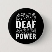 Bewustzijn ASL Gebarentaal Amerikaanse Gebarentaal Ronde Button 5,7 Cm (Voorkant)