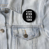Bewustzijn ASL Gebarentaal Amerikaanse Gebarentaal Ronde Button 5,7 Cm (In situ)