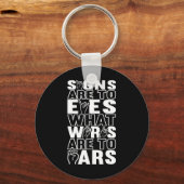 Bewustzijn ASL Gebarentaal Amerikaanse Gebarentaal Sleutelhanger (Voorkant)