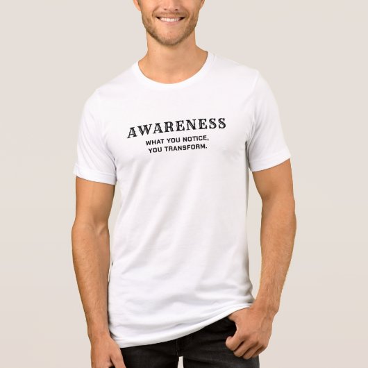 Bewustzijn - Bewust Leven Minimalistische T-shirt (Voorkant)