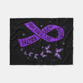 Bewustzijn bij alvleesklierkanker2 fleece deken (Voorkant (Horizontaal))