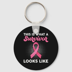 Bewustzijn bij borstkanker Hoe een overlevende eru Sleutelhanger