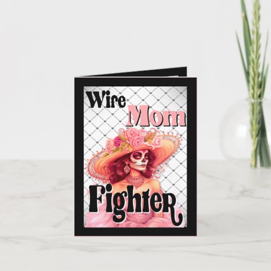 Bewustzijn bij borstkanker Sugar Skull Bedankkaart (Voorkant)