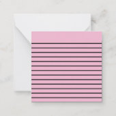 Bewustzijn bij borstkanker Sugar Skull Notitiekaartje (Achterkant)