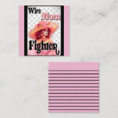 Bewustzijn bij borstkanker Sugar Skull Notitiekaartje (Voorkant / Achterkant)