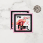 Bewustzijn bij borstkanker Sugar Skull Notitiekaartje (Voorkant / Achterkant in situ)