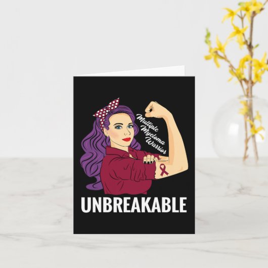 Bewustzijn bij multipel myeloom Bloedkanker krijge Kaart (Gele Bloem)