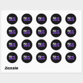 Bewustzijn bij overdosering - Bewustzijn bij overd Ronde Sticker (Vel)
