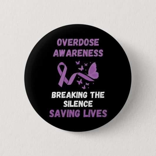 Bewustzijn bij overdosering Breaking the Silence P Ronde Button 5,7 Cm (Voorkant)