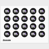 Bewustzijn bij overdosering - Eindverslaafde voor  Ronde Sticker (Vel)