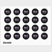 Bewustzijn bij overdosering - Ondersteuning van be Ronde Sticker (Vel)