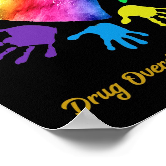 Bewustzijn bij overdosering van geneesmiddel Hande Poster (Hoek)