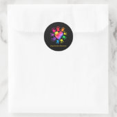 Bewustzijn bij overdosering van geneesmiddel Hande Ronde Sticker (Tas)