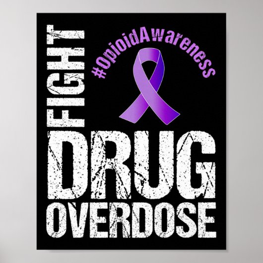 Bewustzijn bij overdosering van opioïden poster (Voorkant)