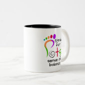 Bewustzijn bij posturaal tachycardie-syndroom (POT Tweekleurige Koffiemok (Voorkant rechts)