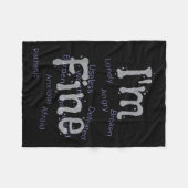 Bewustzijn bij prima zelfmoordpreventie fleece deken (Voorkant (Horizontaal))