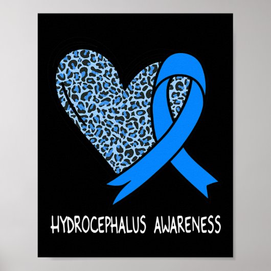 Bewustzijn Blauw Lint Poster (Voorkant)