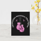 Bewustzijn Bokshandschoenen Fibro Fighter Kaart (Gele Bloem)