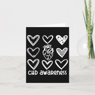 Bewustzijn CHZ Warrior-Heart Disease Month Awarene Kaart