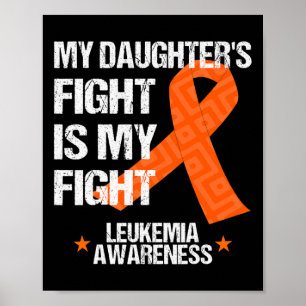Bewustzijn Dochter Vecht Sinaasappel Ribbon Gift Poster