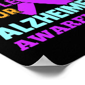 Bewustzijn Draag Paarse voor Heimer Poster (Hoek)