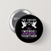 Bewustzijn Echtgenoot Man Vrouw Ondersteuning  Ronde Button 5,7 Cm (Voorkant /achterkant)