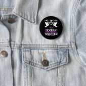 Bewustzijn Echtgenoot Man Vrouw Ondersteuning  Ronde Button 5,7 Cm (In situ)