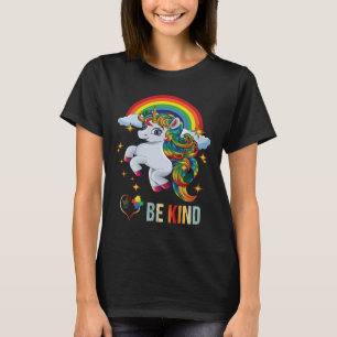 Bewustzijn Eenhoorn Wees aardig als Liefde Gebaren T-shirt