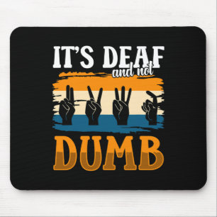 Bewustzijn en ASL Hand Gesture Deaf Pride 1 Muismat