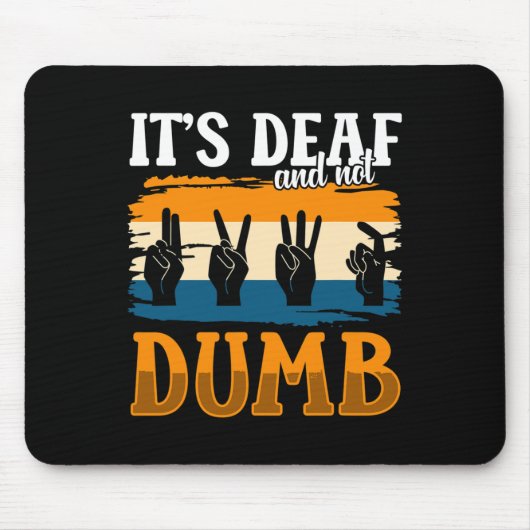 Bewustzijn en ASL Hand Gesture Deaf Pride 1 Muismat (Voorkant)