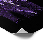 Bewustzijn en geschenken Paarse olifant Poster (Hoek)