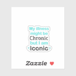 Bewustzijn en ondersteuning bij chronische Sticker