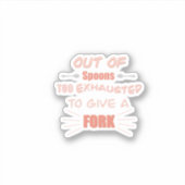 Bewustzijn en ondersteuning bij chronische Sticker (Voorkant)