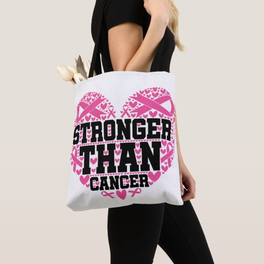 BEWUSTZIJN EN ONDERSTEUNING VAN BORSTKANKER TOTE BAG (Dichtbij)