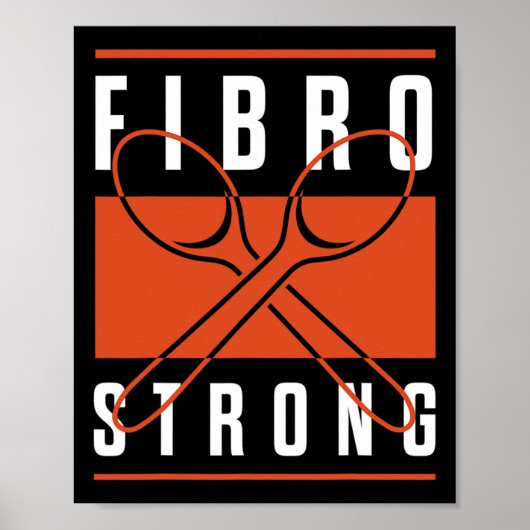 Bewustzijn Fibro Sterke grafische lepels Poster (Voorkant)
