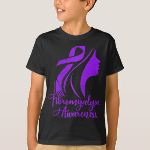 Bewustzijn Fibro Warrior Fighter Patient Grunge T-shirt