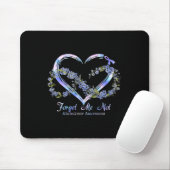 Bewustzijn Forget Me Not Oneindigheid Hart Muismat (Met muis)