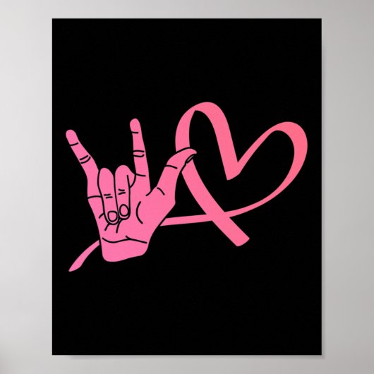 Bewustzijn Gebarentaal Liefde ASL Leraar Poster (Voorkant)