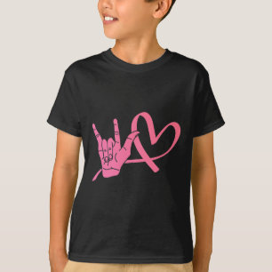 Bewustzijn Gebarentaal Liefde ASL Leraar T-shirt