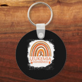 Bewustzijn gebleekte regenboog Sinaasappel lint Ma Sleutelhanger (Voorkant)