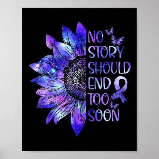 Bewustzijn Geen verhaal mag te snel eindigen Krijg Poster (Voorkant)